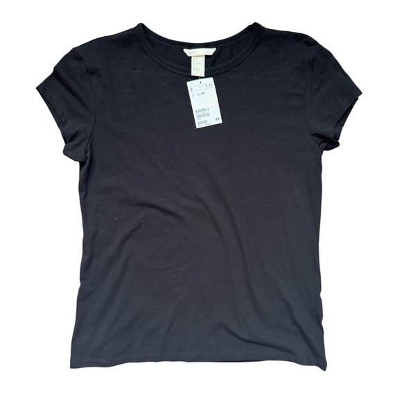 NWT H&M Basics Classic Black Women's Top, Size M - Picture 1 of 3